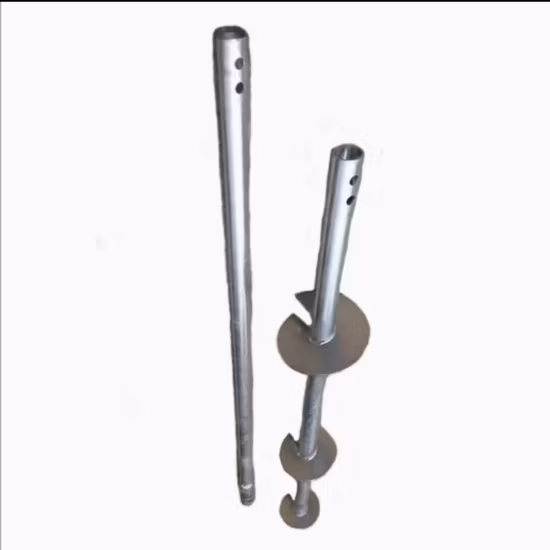 Highway Guardrail Installation Helical Driver Attachment Can Screwing Pilling Pulling Pile