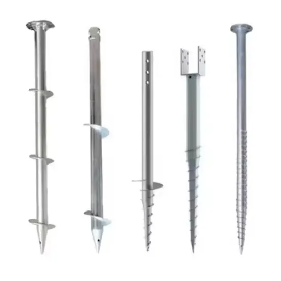 Highway Guardrail Installation Helical Driver Attachment Can Screwing Pilling Pulling Pile