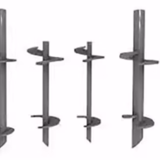 Highway Guardrail Installation Helical Driver Attachment Can Screwing Pilling Pulling Pile