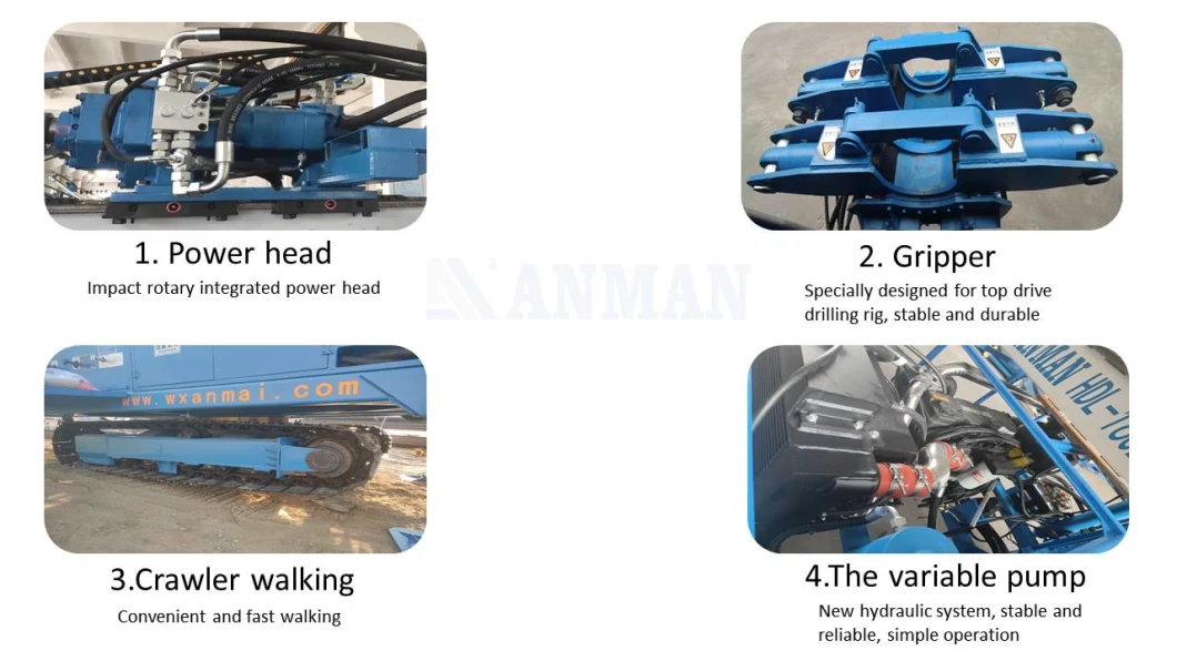 Hdl-160c Protection of Slope Support DTH Hammer Not Required Multifunctional Micropile Drilling Rig